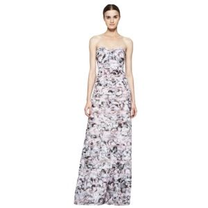 BCBG Max Azria Erika Strapless Floral Print Dress